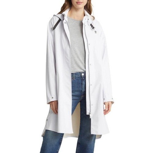 Ilse jacobsen raincoat white - raincoat,